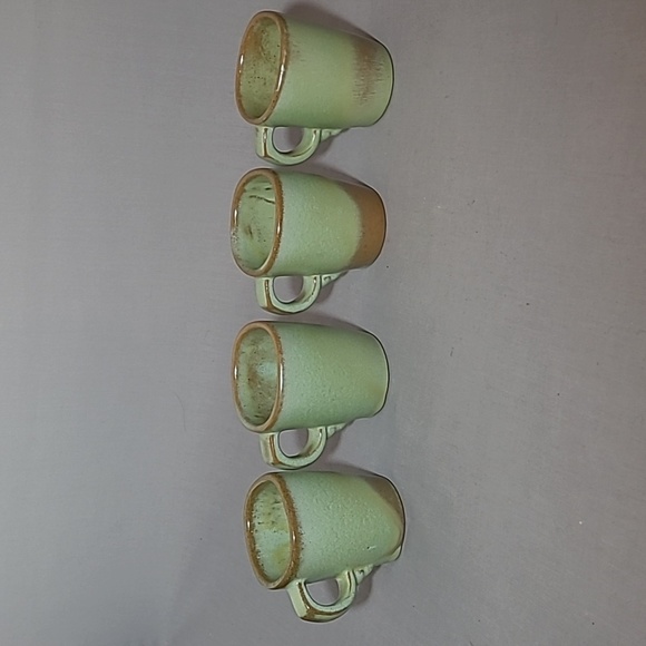 Frankoma Pottery Plainsman Prairie Green 5CC Handled Cups - Picture 4 of 12